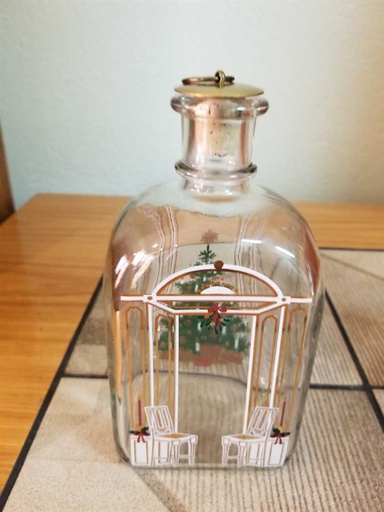 [MB02222] Holmegaard 1985 24 Days Of Christmas Schnaps Decanter by Michael Bang and Jette Frohlich