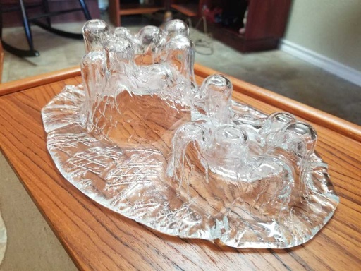 [MB02247] Muurla Finland Double Volcano Finger Votive Holder by Pertti Kallionen