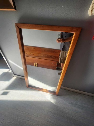 [MB02260] Teak Wall Mirror