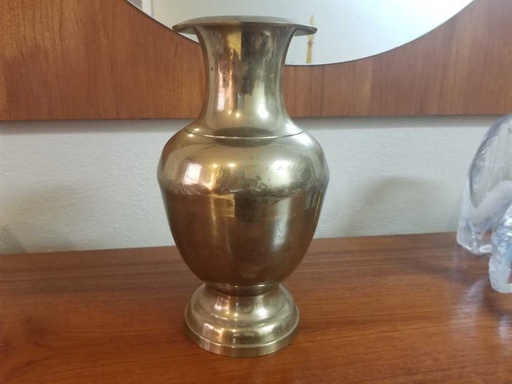 [MB02272] Large Vintage Brass Vase