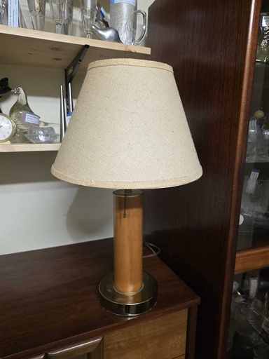 [MB02335] Teak Table Lamp