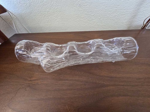 [MB02372] Pukeberg Sweden Yuletide Log Votive Holder