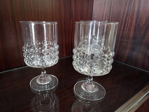[MB02426] Riihimaki Finland Grappo White Wine glass by Nanny Still