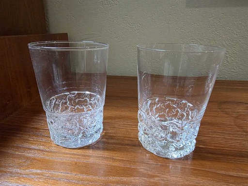 [MB02446] Iittala Finland Kimara Tumbler Glass Timo Sarpaneva 4 3/8"