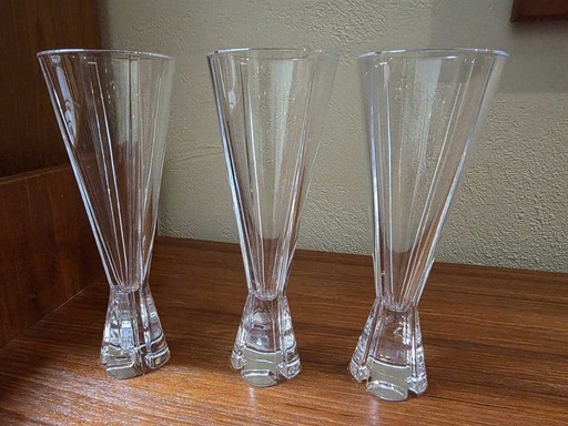 [MB02454] Set of 3 Mikasa Havana Champagne Glasses