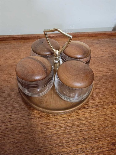 [MB02509] Teak Condiment Server