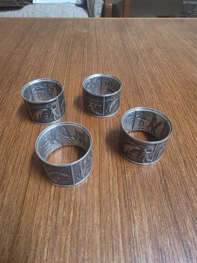 [MB02535] Groenlandica Tinn Norway Pewter Napkin Rings (Set of 4)