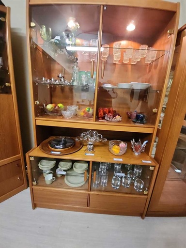 [CT00130] Danish Teak Display Cabinet / Wall Unit